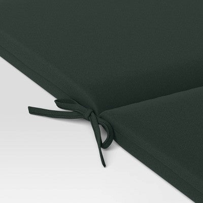 43"x20" Outdoor Chair Cushion Fern Shower Green - Room Essentials: Patio Seat & Back Cushion with Ties, Weather-Resistant