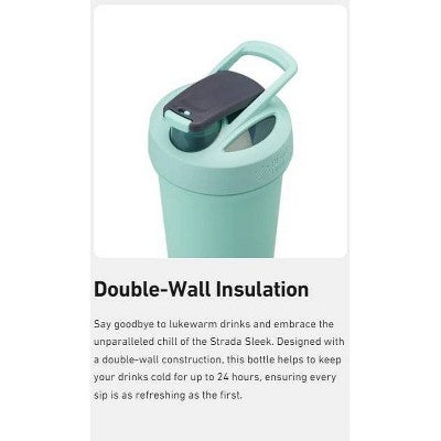 BlenderBottle 25oz Stainless Steel Strada Water Bottle - Sage Green
