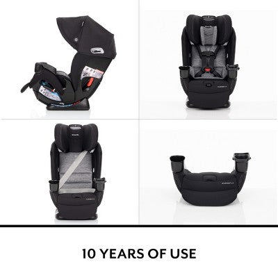 Evenflo All4Stages Slim Plus Canopy 4-in-1 Convertible Car Seat - Howell Black (LOCAL PICKUP ONLY)