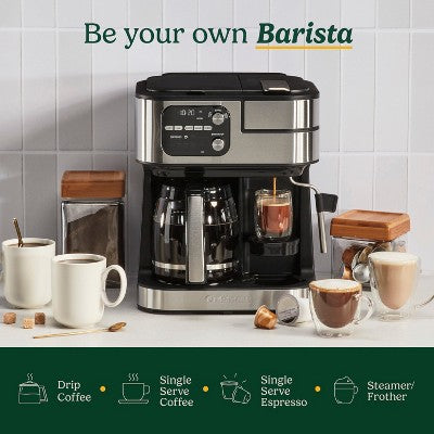 Cuisinart Coffee Center 12 Cup 4-in-1 Combination Espresso and Coffeemaker Stainless Steel (LOCAL PICKUP ONLY)