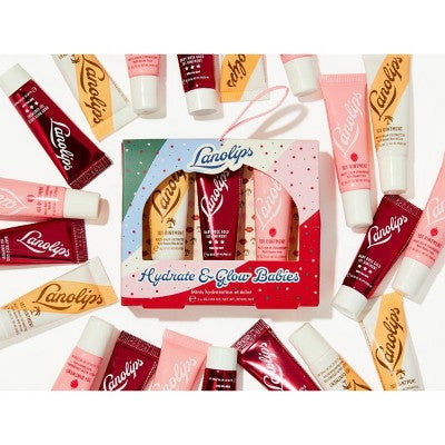 Lanolips Hydrate & Glow Mini Lip Balms - 3ct