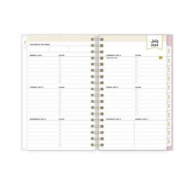Day Designer 2024-25 Weekly/Monthly Planner 6.125"x3.625" Wirebound Ashley Cottage