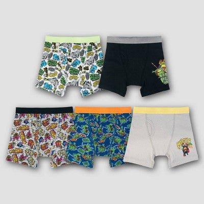 Boys' Teenage Mutant Ninja Turtles 5pk Boxer Briefs - 8