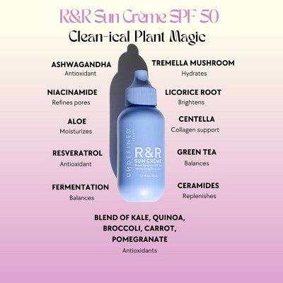 Undefined R&R Sun Creme Face Moisturizing Sunscreen - SPF 50 - 50ml