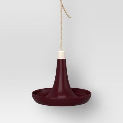 Ceramic Matte Tray Bird Feeder 6.69" Purple - Threshold