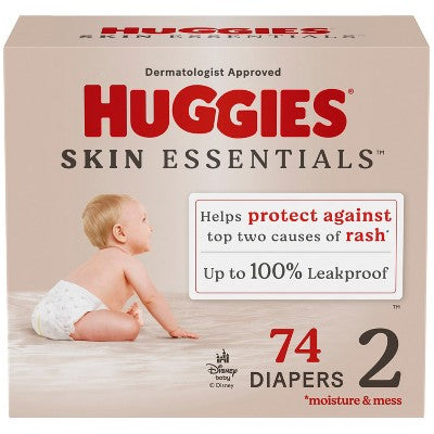 Huggies Skin Essentials Diapers - Size 2 - 74ct
