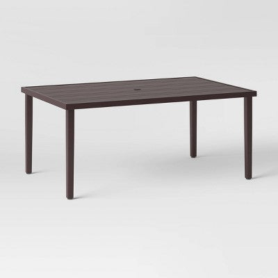 Brookfield Rectangle Patio Dining Table - Light Brown - Threshold (LOCAL PICKUP ONLY)