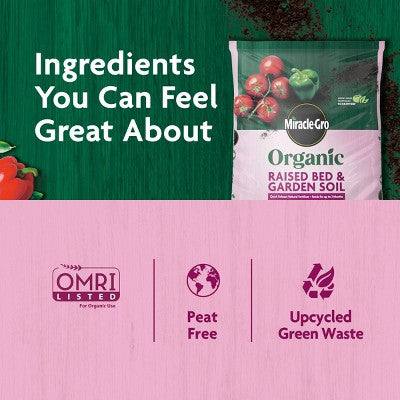 Miracle-Gro Organic Raised Bed and Garden Soil 1 cu. ft. (LOCAL PICKUP ONLY)