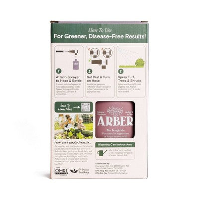 Arber Organic Lawn Tree Shrub Fungus and Disease Control Ready to Spray Fertilizer 8oz