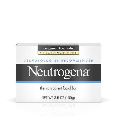 Neutrogena - Transparent Facial Cleansing Bar, Fragrance-Free, 3.5 Oz