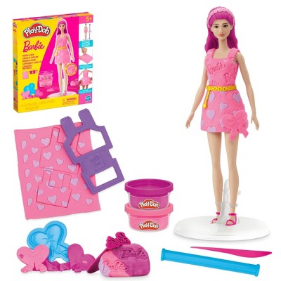 Play-Doh Barbie Hearts and Hair Designer Doll Set