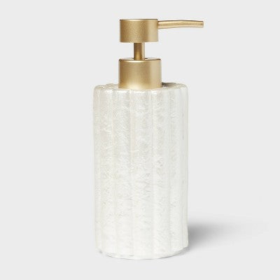 Fluted Capiz Soap Pump - Threshold