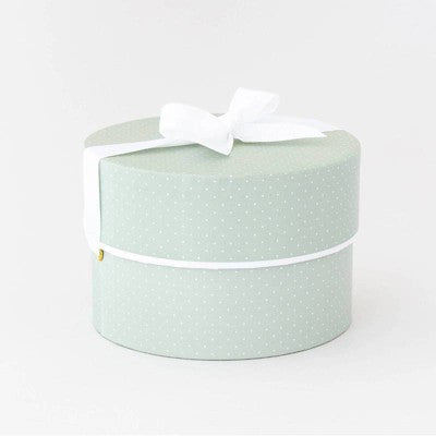Small Round Box White Dot on Mint - Sugar Paper + Target