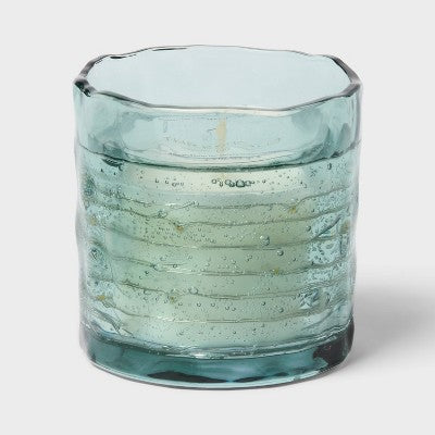 Glass LED Citronella Palm Leaf Grotto Scented Candle 3.5oz - Threshold