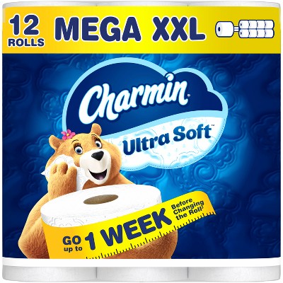 Charmin Ultra Soft Toilet Paper - 12 Mega XXL Rolls
