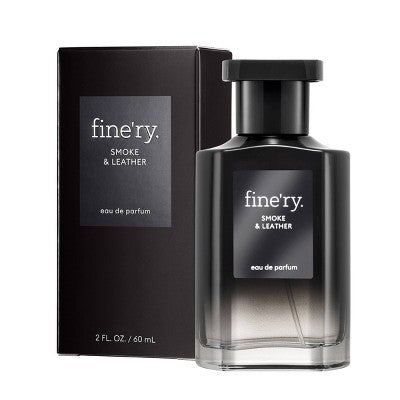 fine'ry. Men's Eau De Cologne - Smoke & Leather - 2 fl oz