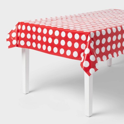 Target Red and White Dot Table Cover - Spritz