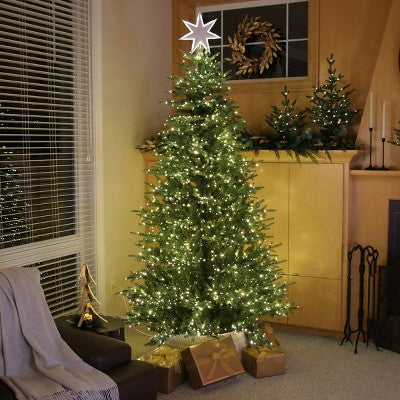 Philips 7.5' Twinkle Tree Pre-lit Balsam Fir Artificial Christmas Tree with 2000 Multifunction, Dual Color LED Lights, Remote Control, and Dimmer (LOCAL PICKUP ONLY)