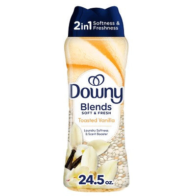 Downy Blends Soft & Fresh In-Wash Scent Booster - Toasted Vanilla Scented Laundry Bead - 24.5oz