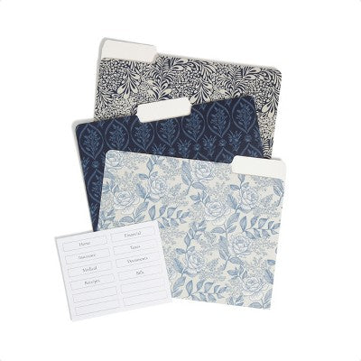 U Brands 12ct File Folders Ornate Florals