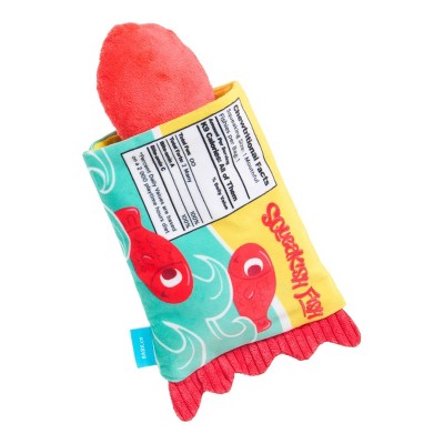 BARK Barkbuster Movie Night Squeakish Fish Dog Food Shaped Plush Toy - 2pc