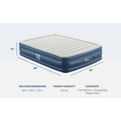 Sealy AlwayzAire Air Mattress Queen with Built-in Dual Pump (LOCAL PICKUP ONLY)