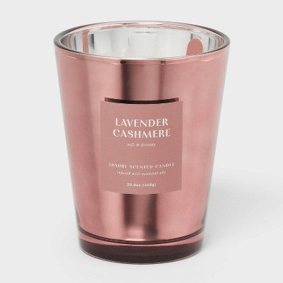 20oz Metallic Jar Candle Lavender Cashmere - Threshold
