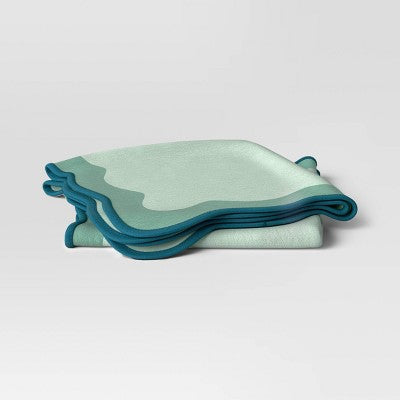2pk Solid Napkins Green - Threshold