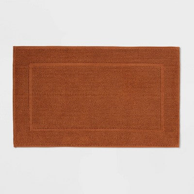 21"x34" Spa Plush Bath Mat Caramel - Threshold