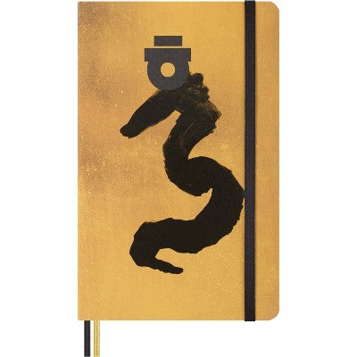 Moleskine 176pg Ruled Large Journal 8.29"x5.12" Year of the Dragon: Hard Cover, Elastic Band,