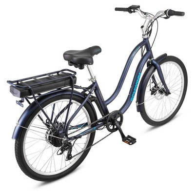 Schwinn Adult Mendocino 26'' Step Through Electric Bike - Matte Blue (LOCAL PICKUP ONLY)