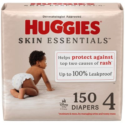 Huggies Skin Essentials Luxury Diapers - Size 4 - 150ct (LOCAL PICKUP ONLY)