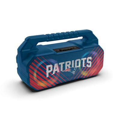 NFL New England Patriots Wireless BoomBox Dual Speaker with FM Radio