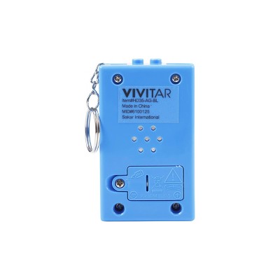 Vivitar Mini Arcade Game Keychain - Blue: Educational Handheld Game for Kids Age 6+