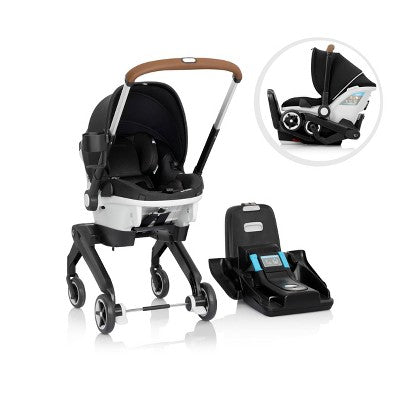 Evenflo Gold Shyft DualRide Infant Car Seat and Stroller with Storage Bag & Canopy - Onyx Black (LOCAL PICKUP ONLY)