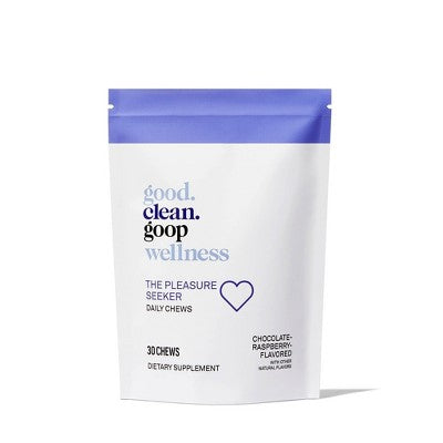 good.clean.goop wellness The Pleasure Seeker Daily Vegan Chews with Saffron and Maca Root Extracts - 30ct