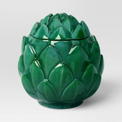 Medium Stoneware Artichoke Food Storage Canister - Threshold