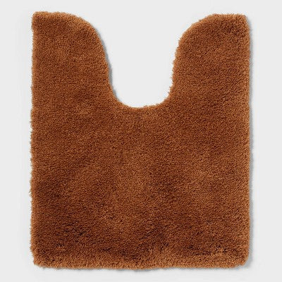 Spa Plush Contour Bath Rug Caramel - Threshold