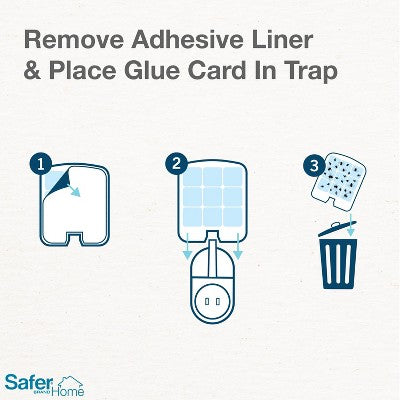 Safer Home Indoor Fly Trap Starter Kit (1 Plug-In Base + 2 Refills)