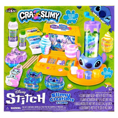Disney Stitch Slimy Creations Studio: Craft Activity Kit with 46 Pieces for DIY Art