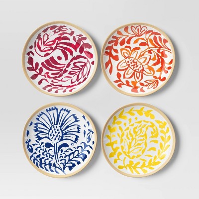 6" 4pk Melamine Appetizer Plates - Threshold