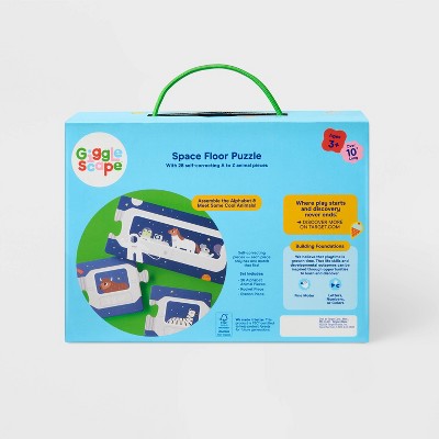 Alphabet Space Floor Puzzle 28pc - Gigglescape: Toddler Educational Toy, Kids Problem Solving, Letters & Numbers