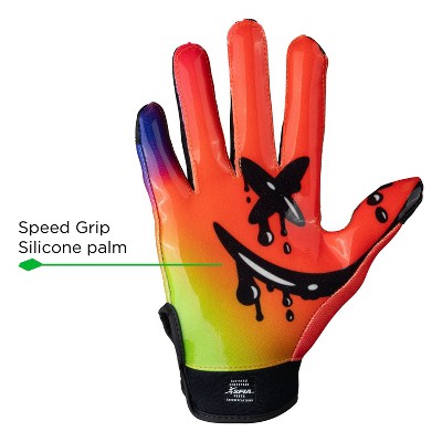 Cutters Game Day Receiver Gloves Youth - Drip Face S/M