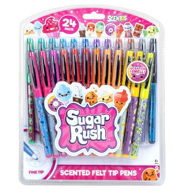 Sugar Rush 24pk Colorful Felt Tip Pens, Teacher Supplies