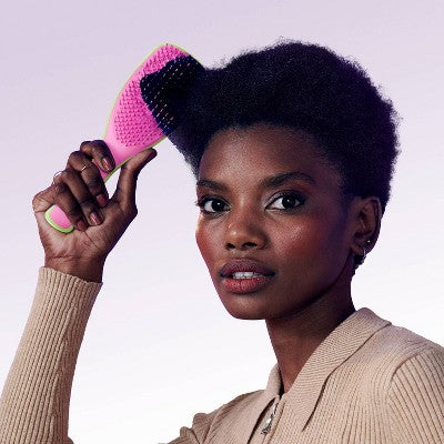 Tangle Teezer Naturally Curly Detangling Hair Brush - Green/Pink