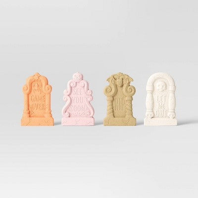 4pk 17.6" Foam Tombstones Neutrals Halloween Decorative Prop - Hyde & EEK! Boutique