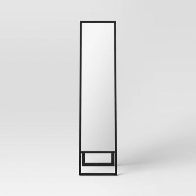 14"x58" Easel Mirror Black - Room Essentials