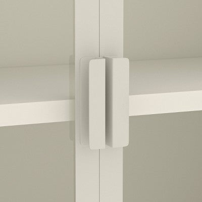 2 Door Metal Rolling Locker Storage Cabinet Chalk White - Room Essentials (LOCAL PICKUP ONLY)