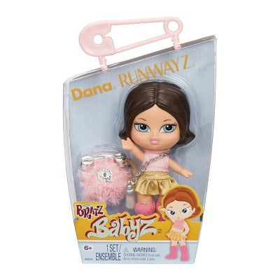 Bratz 8" Babyz Runwayz Dana Collectible Fashion Doll with Real Fashions