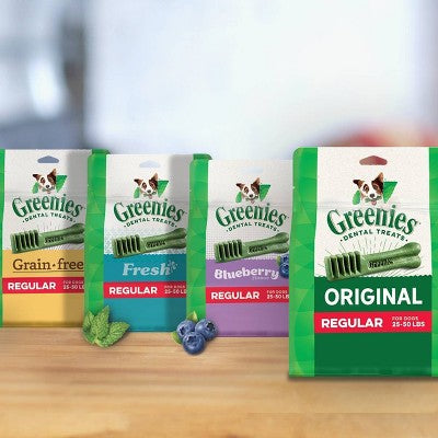 Greenies Large Chewy Dental Dog Treats Fresh Spearmint - 12oz/8ct